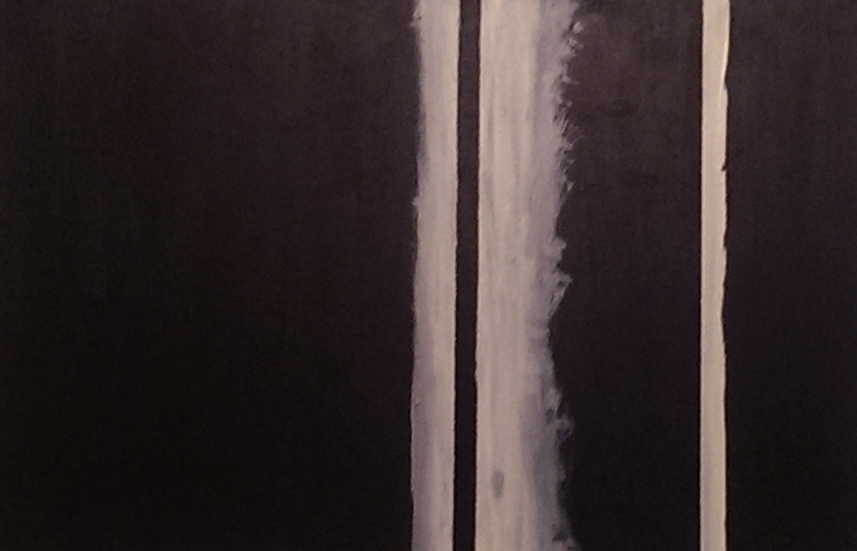 Original zip painting: a vertical band of color dividing a wide field